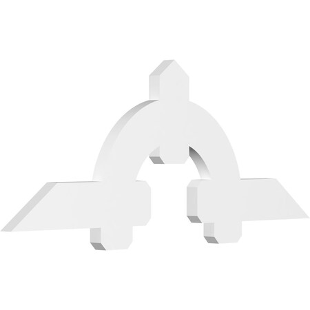 Ekena Millwork Ericson Architectural Grade PVC Gable Bracket, 60"W x 22 1/2"H x 2"D x 6"F, 9/12 Pitch GBP060X23X0206ERI00